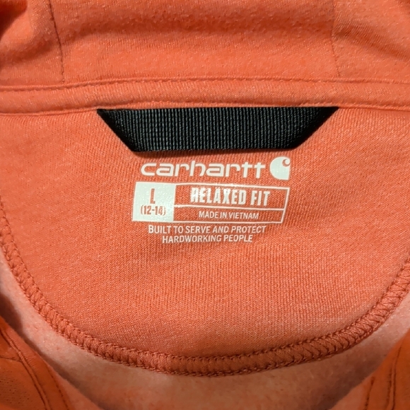 Carhartt Wmn's Relaxed Fit Midweight Full-Zip Sweatshirt Size L NWOT MSRP $59.99 - Picture 5 of 6